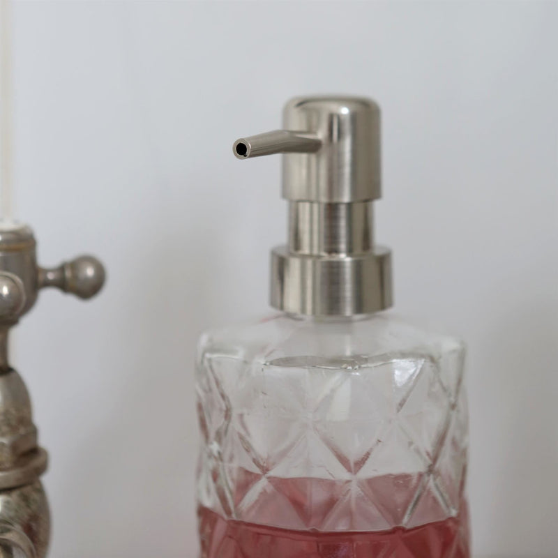 Prism Glass Soap Dispenser - 330ml - By Harbour Housewares