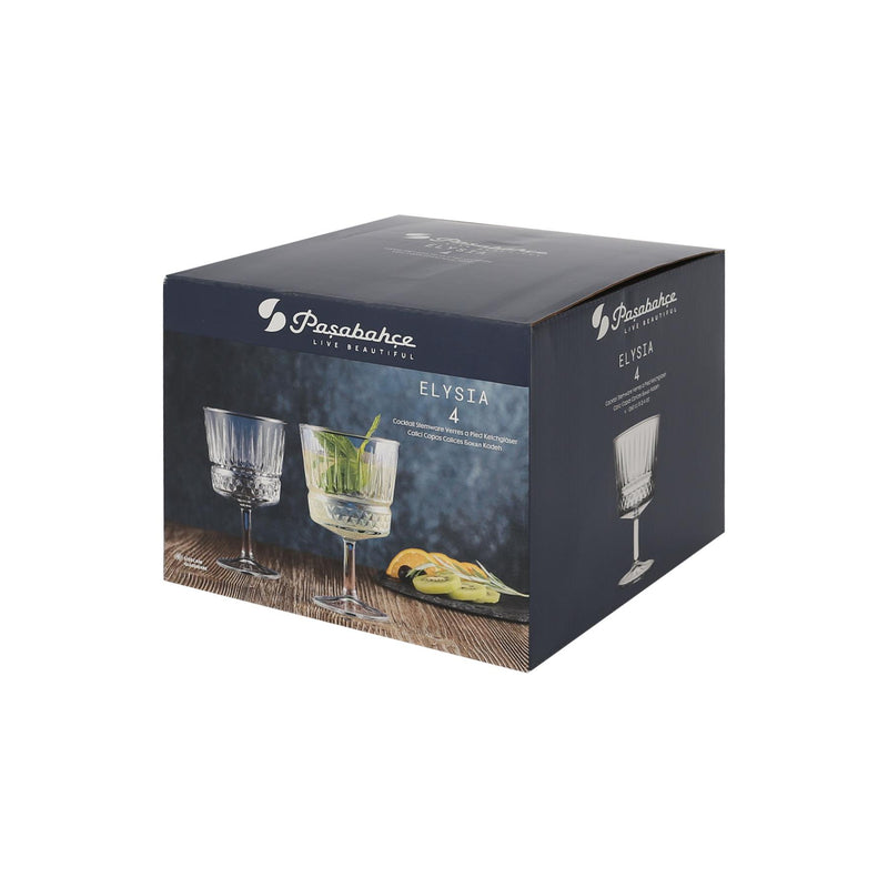 260ml Elysia Cocktail Glasses - Pack of Four - By Pasabahce