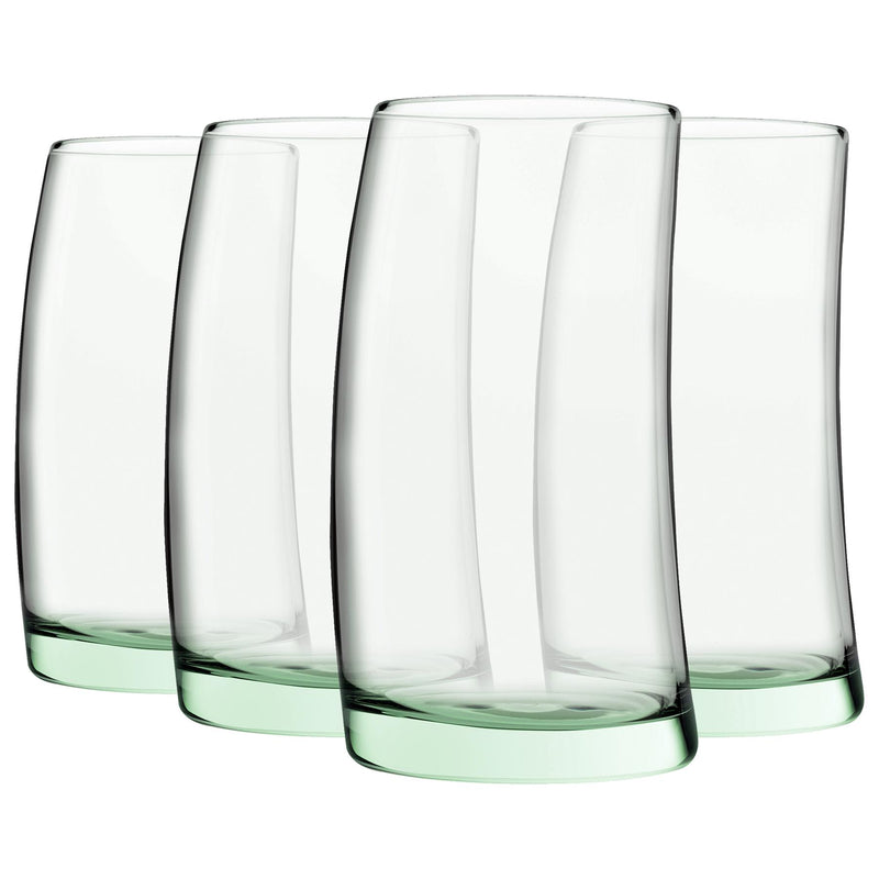 390ml Aware Penguen Recycled Highball Glasses - Green - By Pasabahce