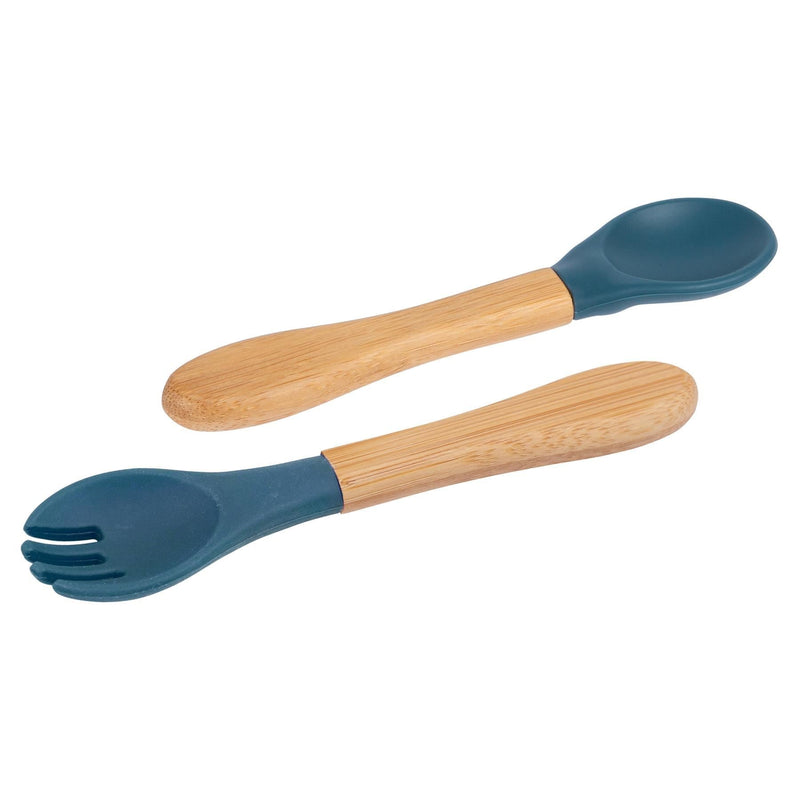 2pc Bamboo Baby Weaning Fork & Spoon Set - By Tiny Dining