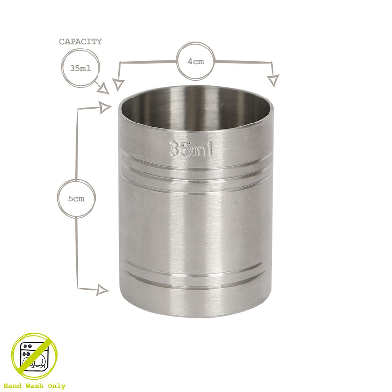 Stainless Steel Thimble Measure - By Rink Drink