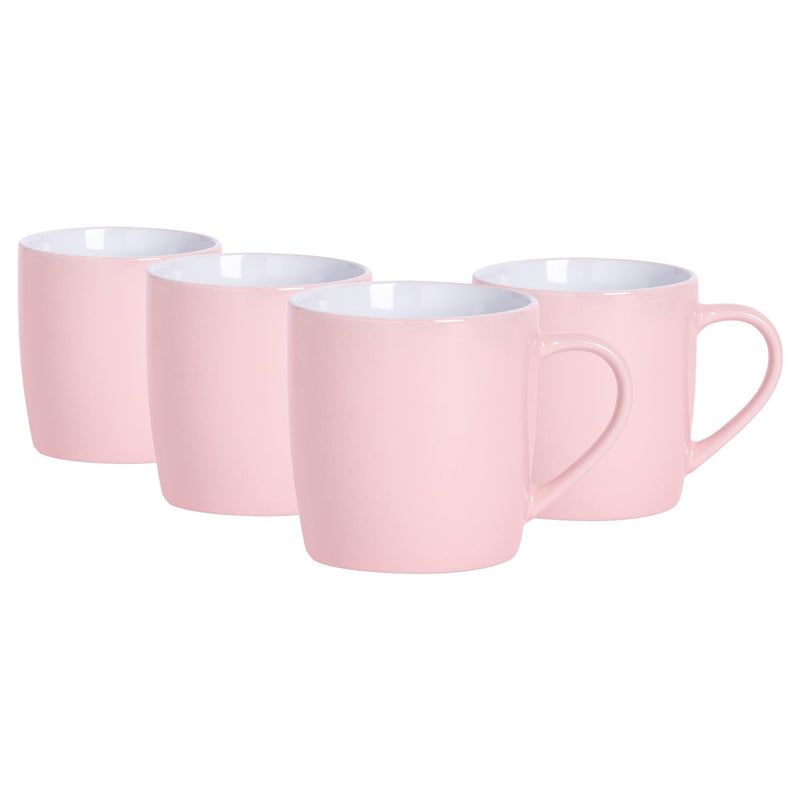 350ml Coloured Coffee Mugs - Pack of 4 - By Argon Tableware