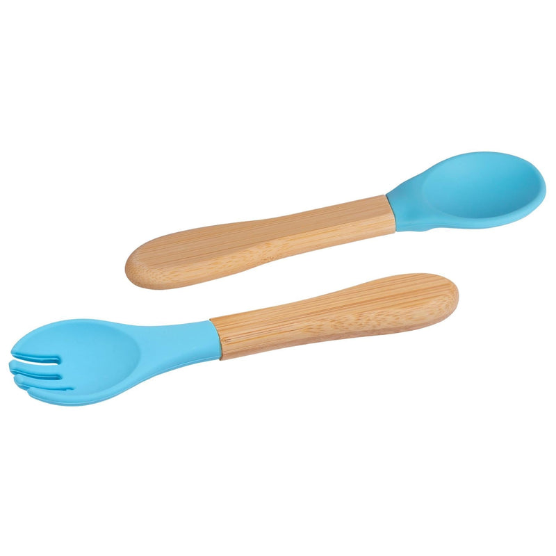 2pc Bamboo Baby Weaning Fork & Spoon Set - By Tiny Dining