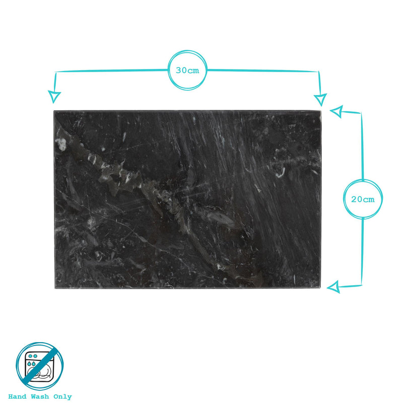 Rectangle Marble Placemats - 30cm x 20cm - Pack of Six - By Argon Tableware