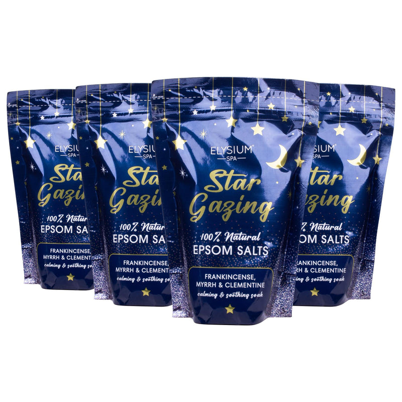 Epsom Salts - 450g - Star Gazing - Pack of 4 - By Elysium Spa