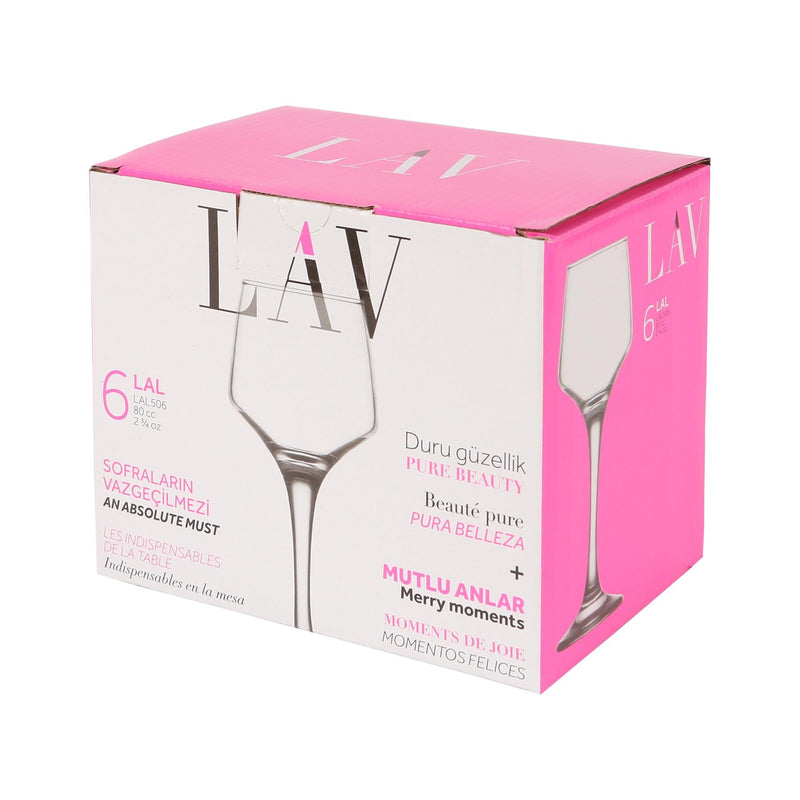 80ml Lal Sherry Glasses - By Lav