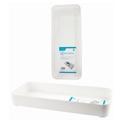 Plastic Stackable Storage Bin - White - By Ashley