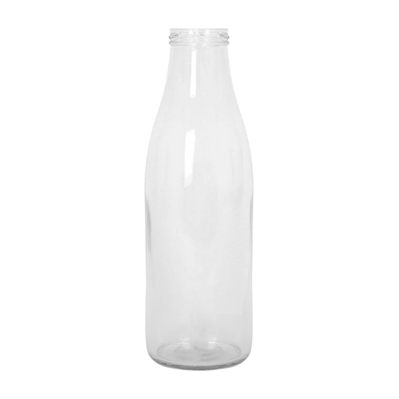 960ml Glass Water / Milk Bottle with Metal Lids