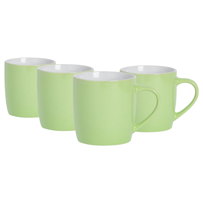 350ml Coloured Coffee Mugs - Pack of 4 - By Argon Tableware