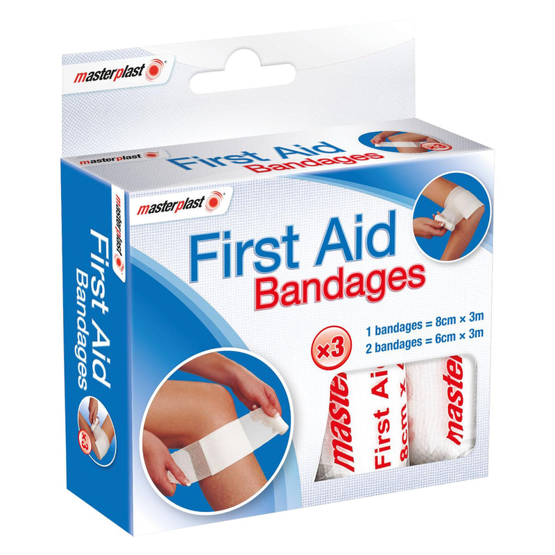 First Aid Tape - White - Pack of 3 - By Masterplast