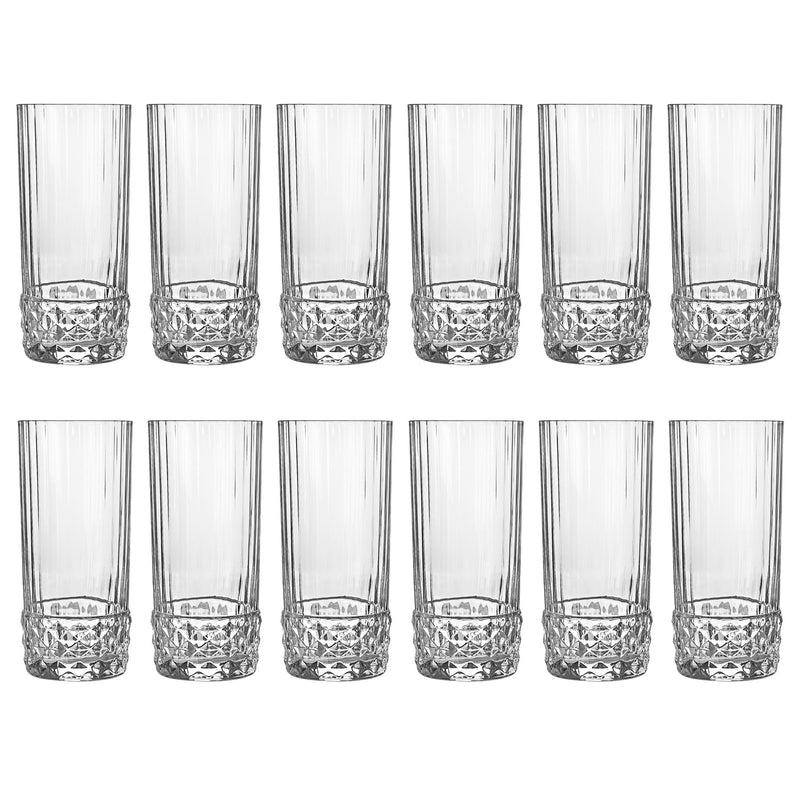 490ml America '20s Highball Glasses - By Bormioli Rocco