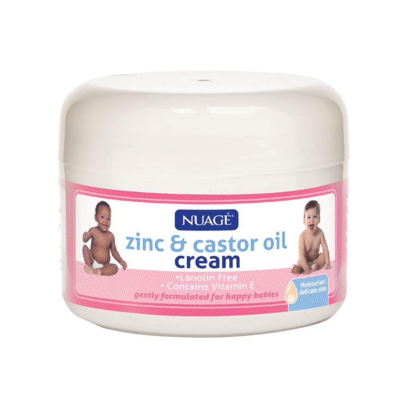 Zinc & Castor Oil Nappy Cream - 200ml - By Nuagé