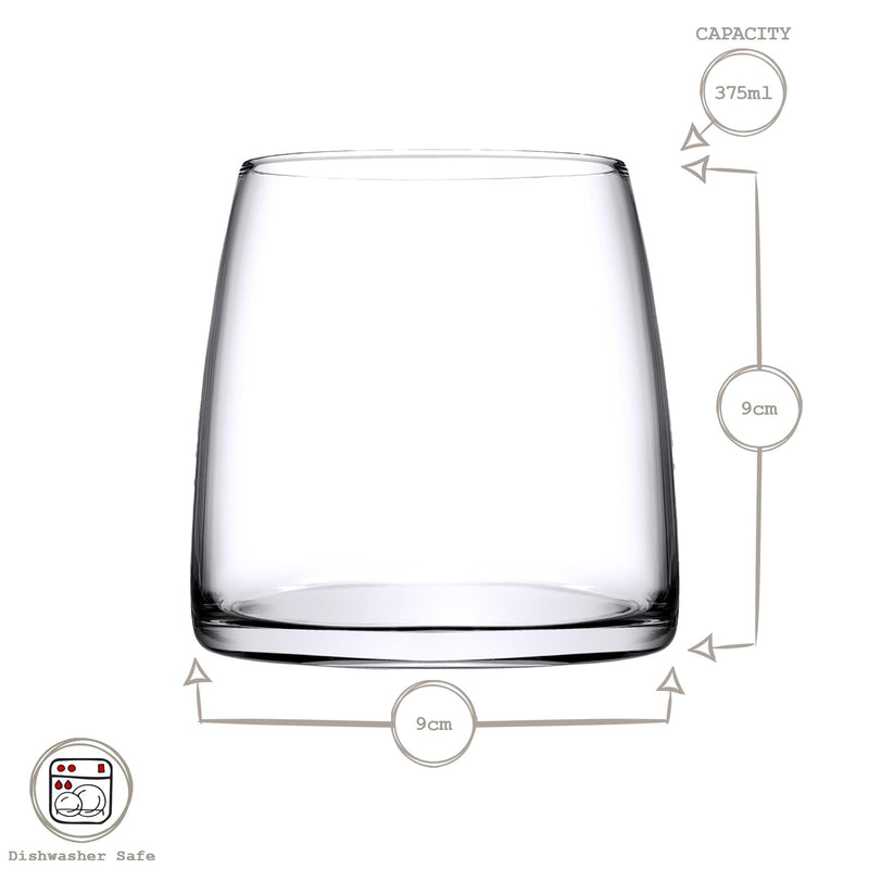 375ml Pinot Whisky Glasses - Pack of Four - By Pasabahce