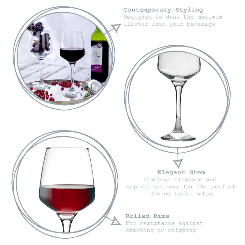 400ml Tallo Wine Glasses - By Argon Tableware