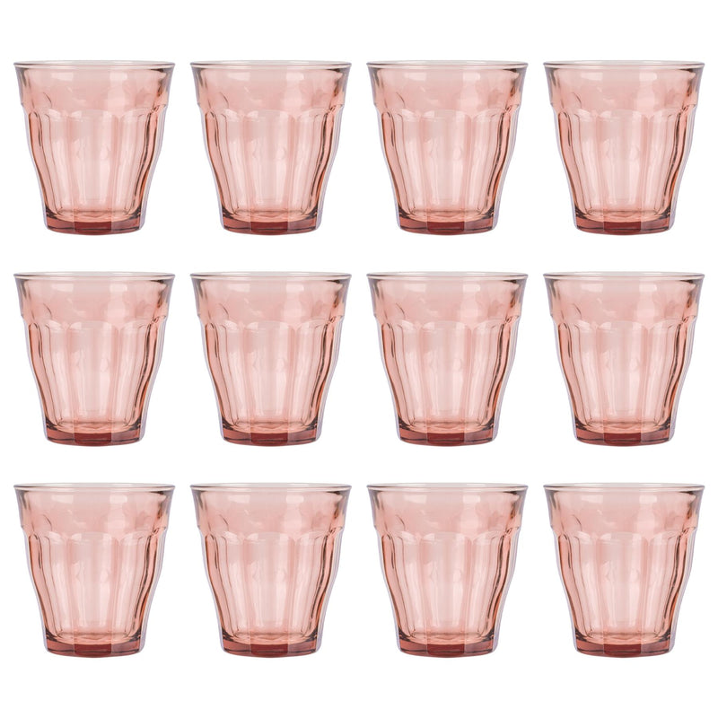 250ml Picardie Glass Tumblers - Pack of 12 - By Duralex