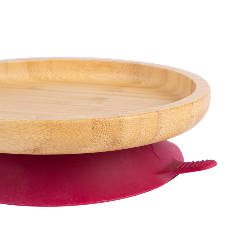 Round Open Bamboo Suction Dinner Set