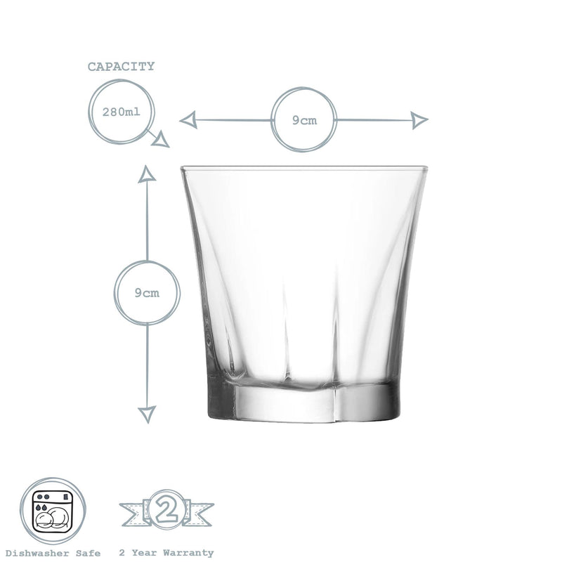 LAV Rocks Old Fashioned Glass Sets