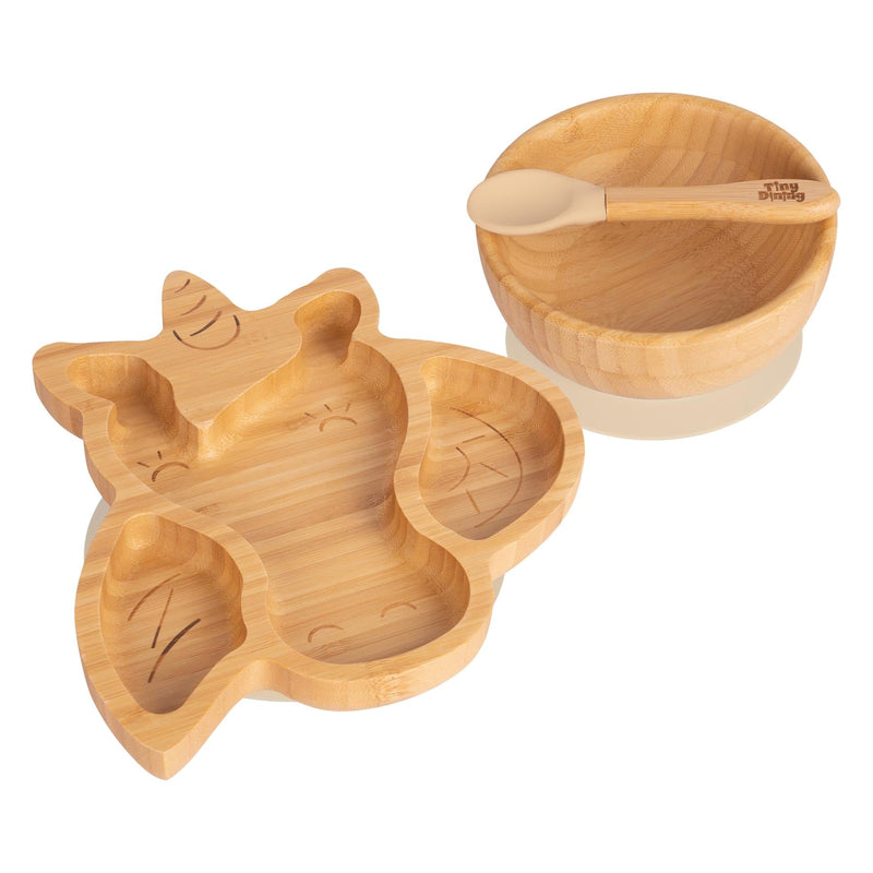 Bella The Unicorn Bamboo Suction Dinner Set