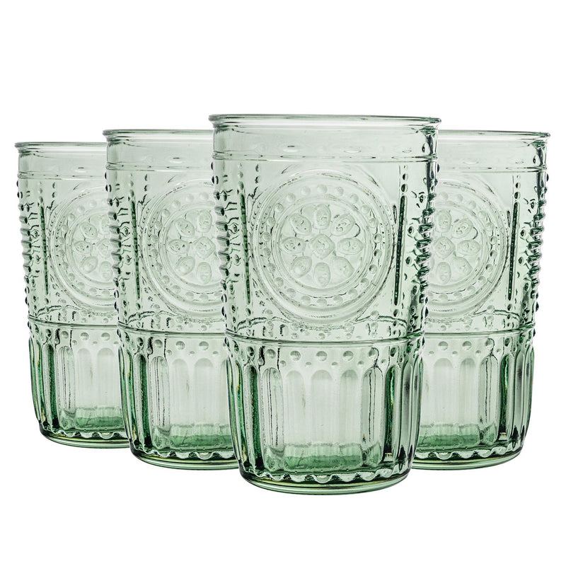 340ml Romantic Highball Glasses - By Bormioli Rocco