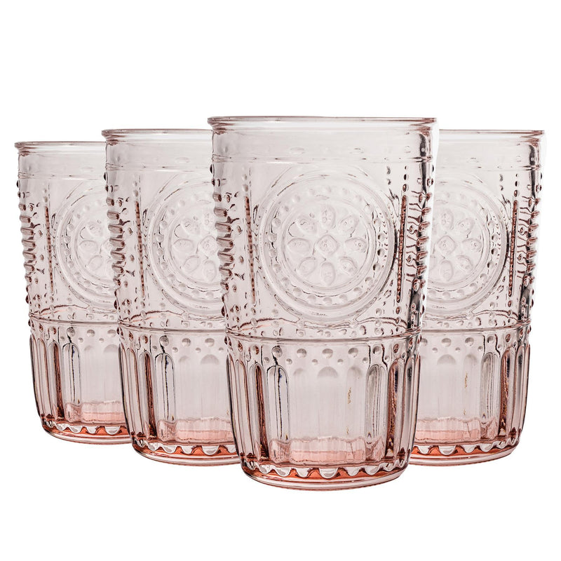 340ml Romantic Highball Glasses - By Bormioli Rocco