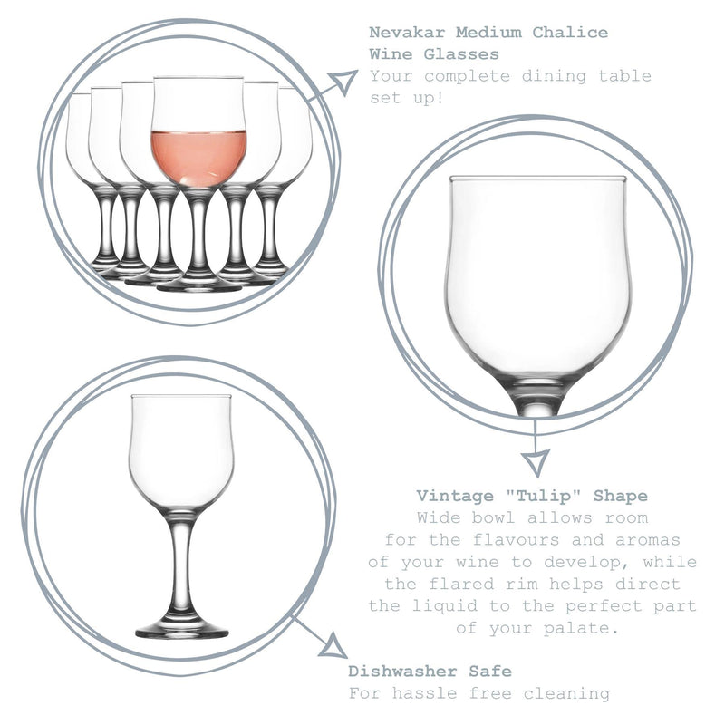 320ml Nevakar Wine Glasses - By Lav