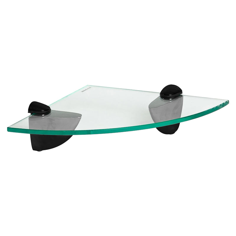 Floating Glass Corner Shelf - 20cm - By Harbour Housewares