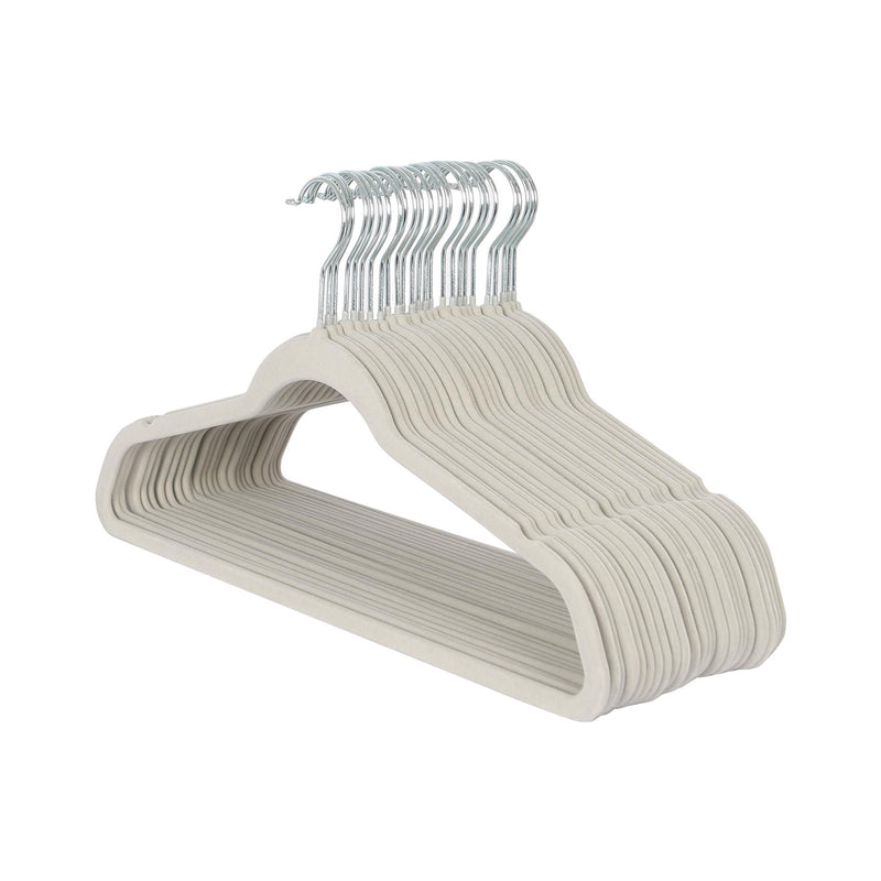 Non-Slip Velvet Hangers - 45cm - Pack of 25 - By Harbour Housewares