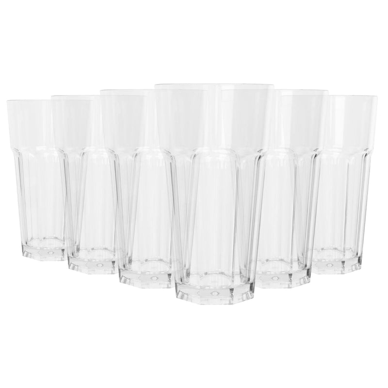 580ml Reusable Plastic Highball Glasses - By Argon Tableware