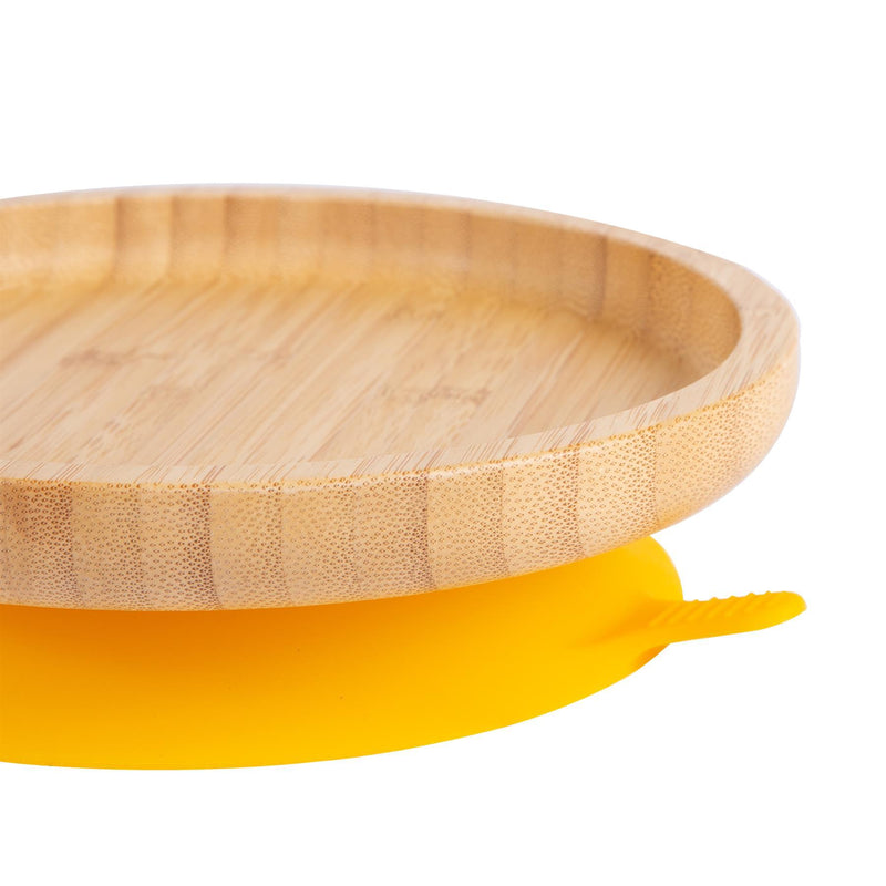 Round Open Bamboo Suction Dinner Set