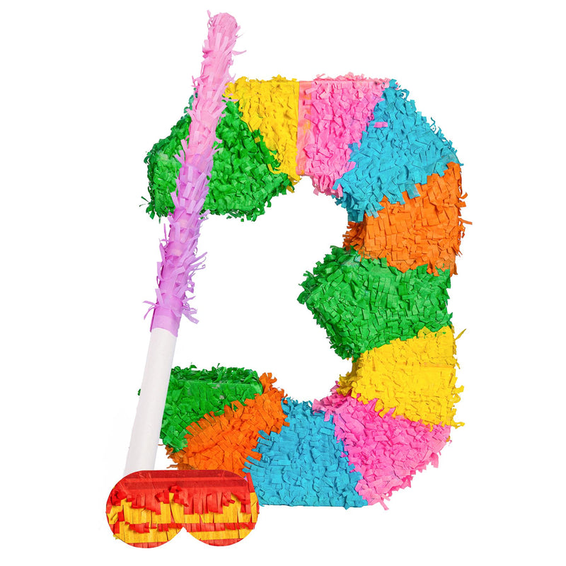 Number 3 Pinata Party Set - By Fax Potato