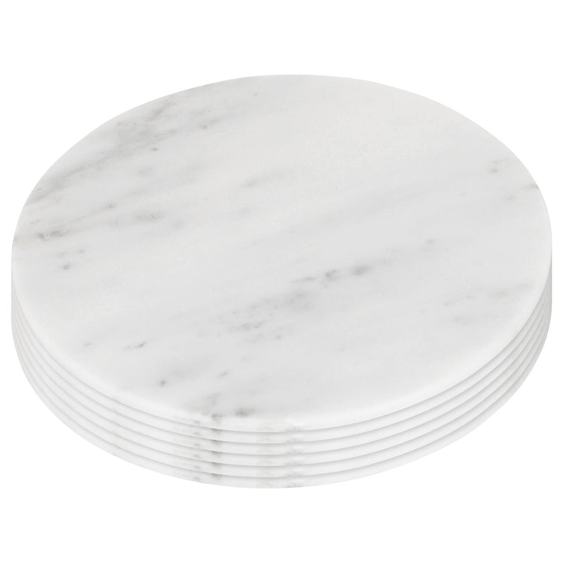 Round Marble Placemats - 30cm - Pack of Six - By Argon Tableware