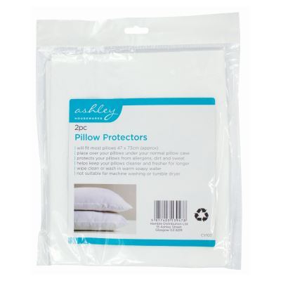 Pillow Protectors - 75cm x 45cm - White - By Ashley