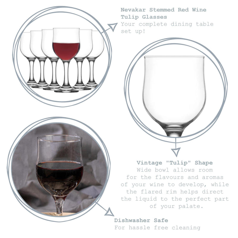 240ml Nevakar Wine Glasses - By Lav