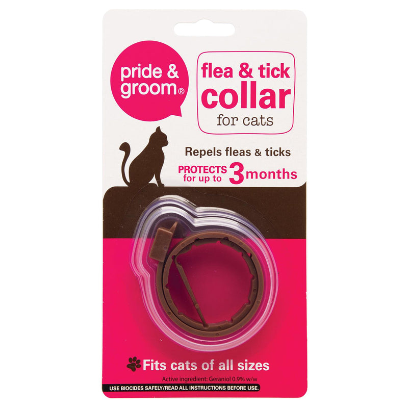 Flea Collar for Cats - One Size Fits All - By Pride & Groom