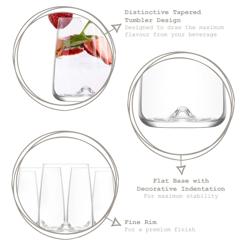 475ml Terra Tumbler Glasses - Pack of 12 - By LAV