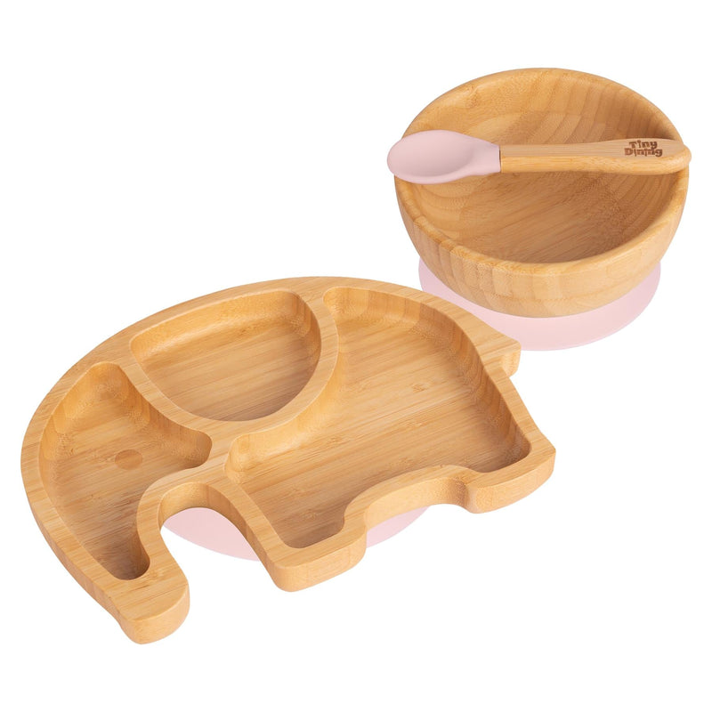 Eden The Elephant Bamboo Suction Dinner Set