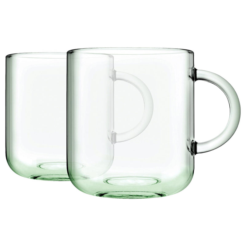 245ml Aware Iconic Recycled Glass Mugs - Green - By Pasabahce