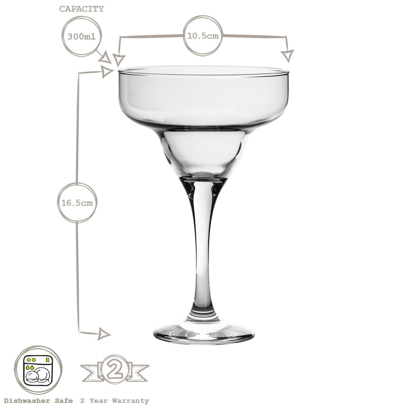 300ml Misket Margarita Glasses - By Lav