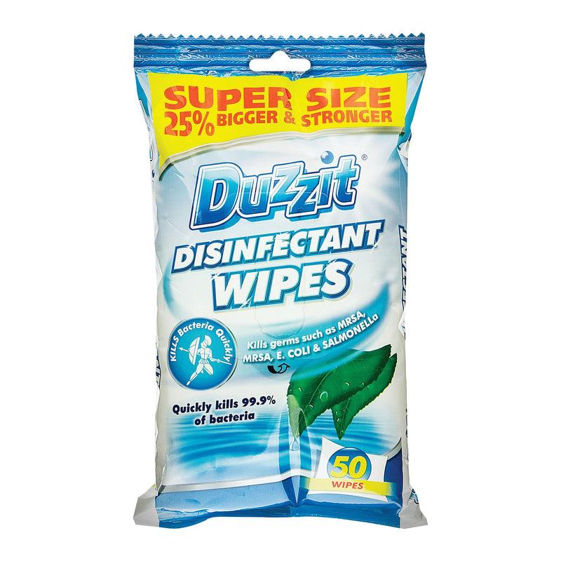 Disinfectant Wipes - Pack of 50 - By Duzzit