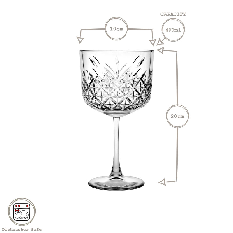 490ml Timeless Cocktail Glasses - By Pasabahce