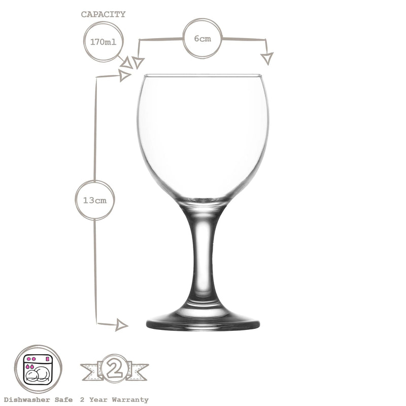 170ml Misket White Wine Glasses - By Lav