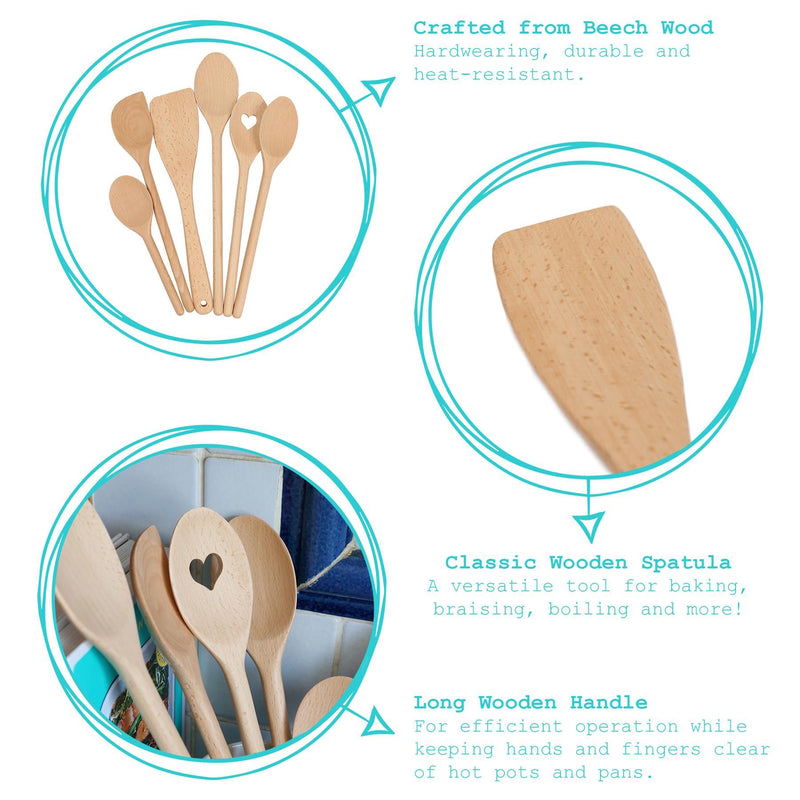 Wooden Spatula - 30cm - By Argon Tableware