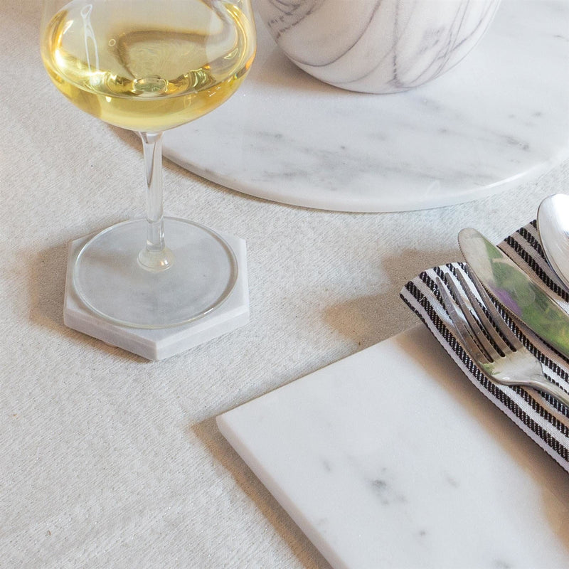 Rectangle Marble Placemats - 30cm x 20cm - Pack of Six - By Argon Tableware