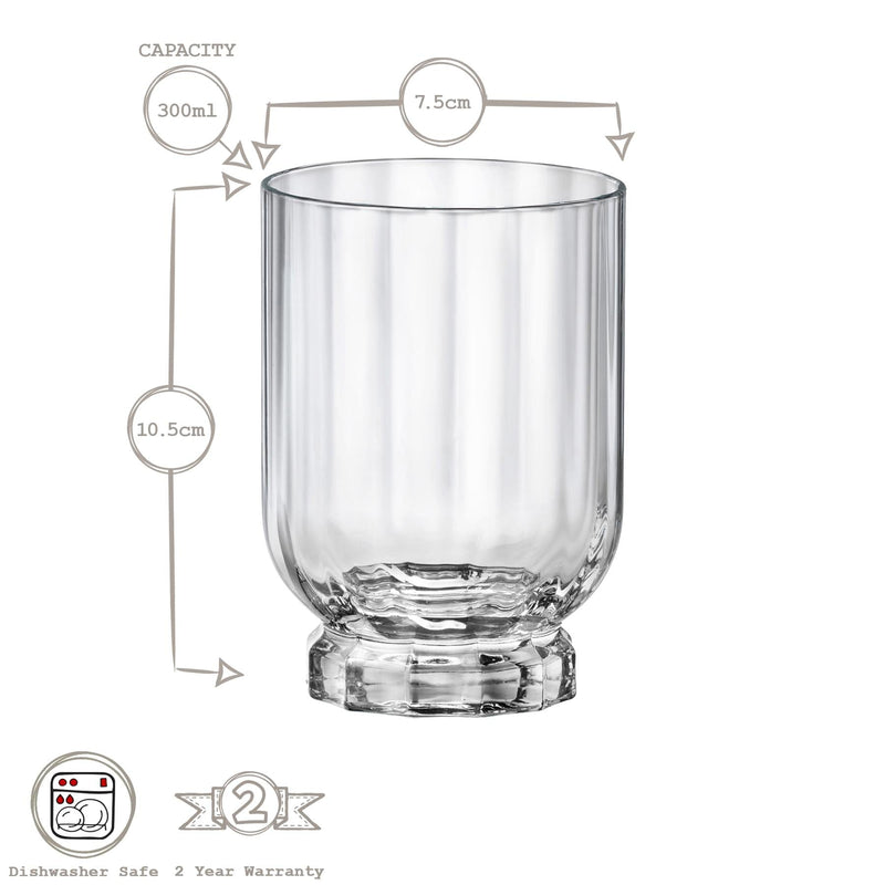 300ml Florian Whisky Glasses - Pack of 12  - By Bormioli Rocco