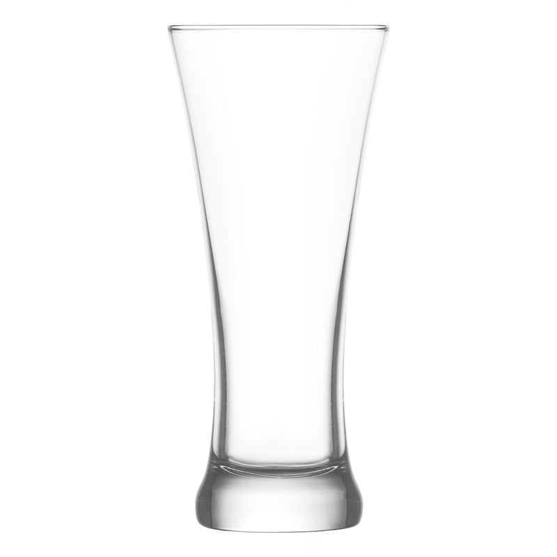 380ml Clear Sorgum Pilsner Beer Glasses - Pack of 12 - By LAV