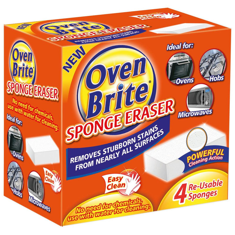 Magic Erasers - Orange - Pack of 4 - By Oven Brite