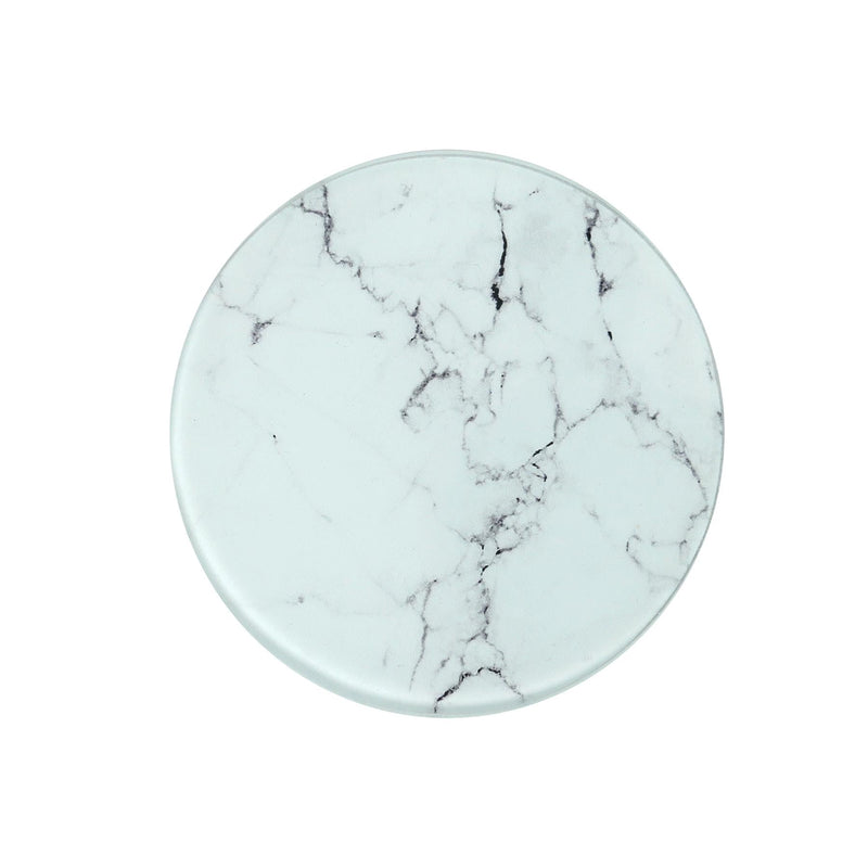 Round Glass Coasters - Marble - Pack of 6 - By Harbour Housewares