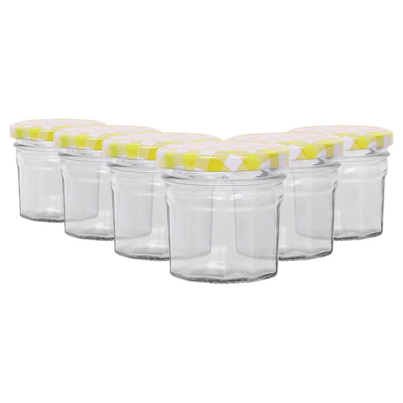 90ml Glass Jam Jars with Lids - Pack of 6 - By Argon Tableware