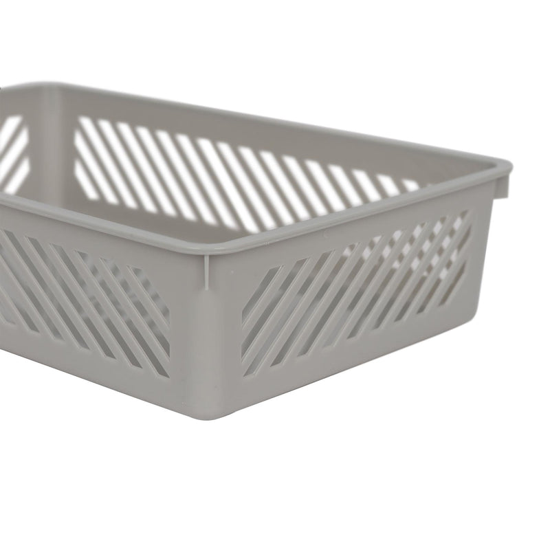 Plastic Storage Baskets - Grey - By Ashley