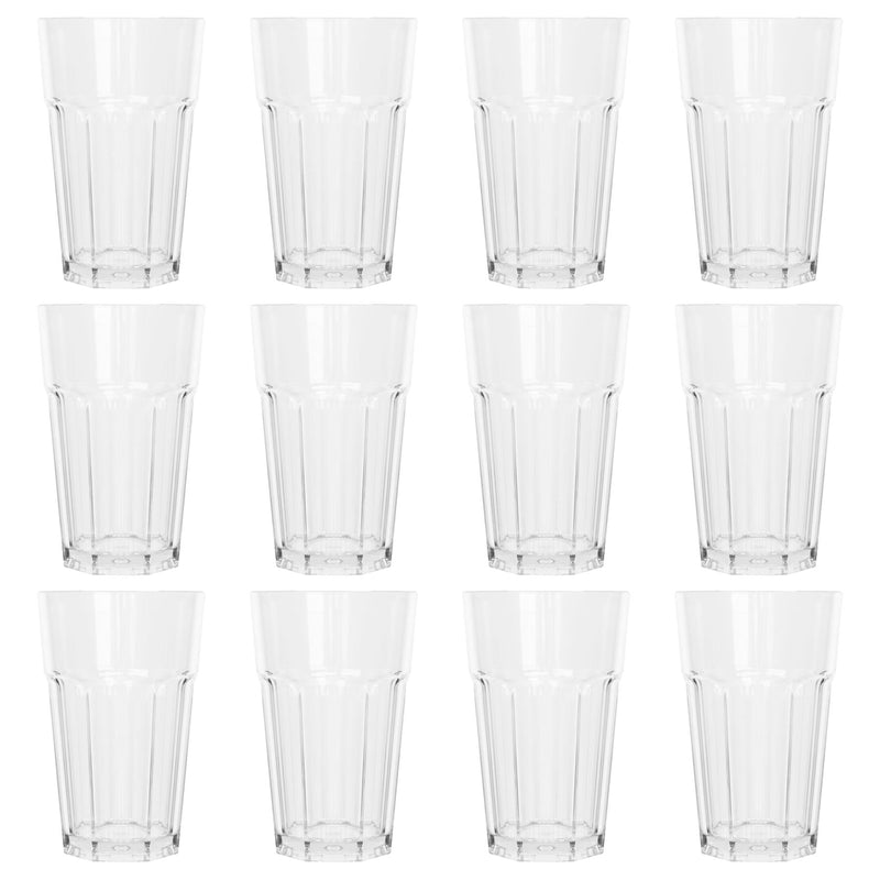 400ml Reusable Plastic Highball Glasses - By Argon Tableware